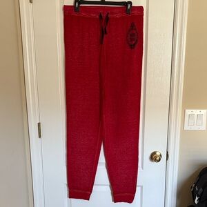 Disney Parks Haunted Mansion Red Jogger Sweat/Sleep Pants